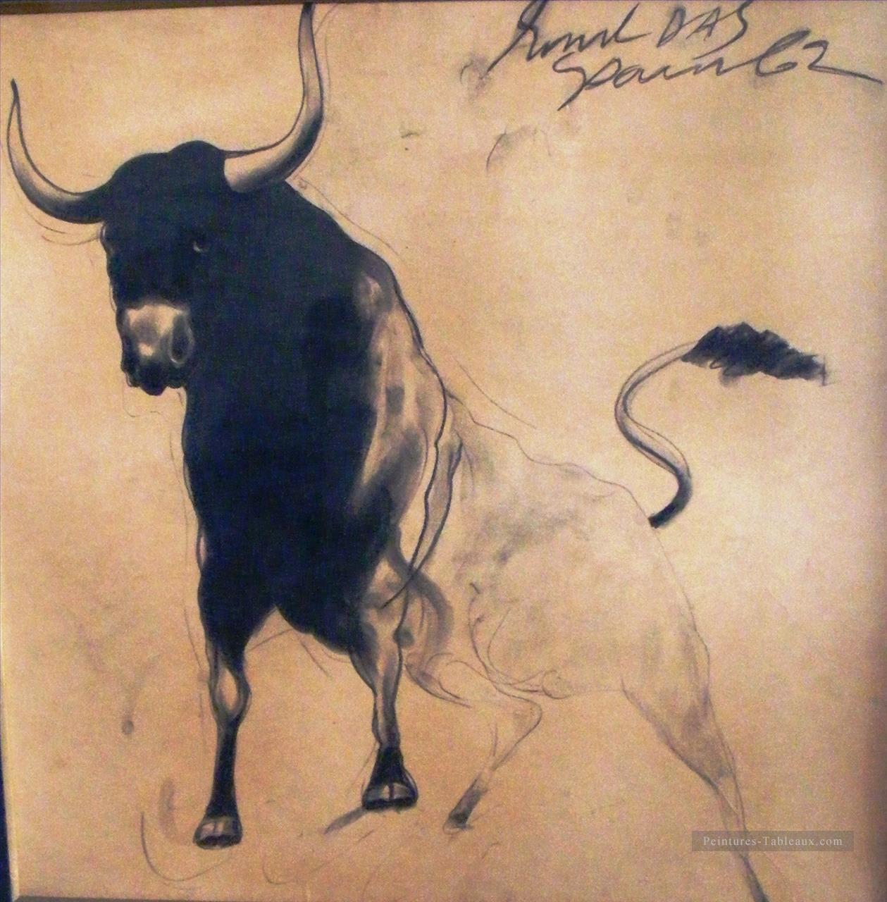 Sunil Das Bull Indienne Peintures à l'huile